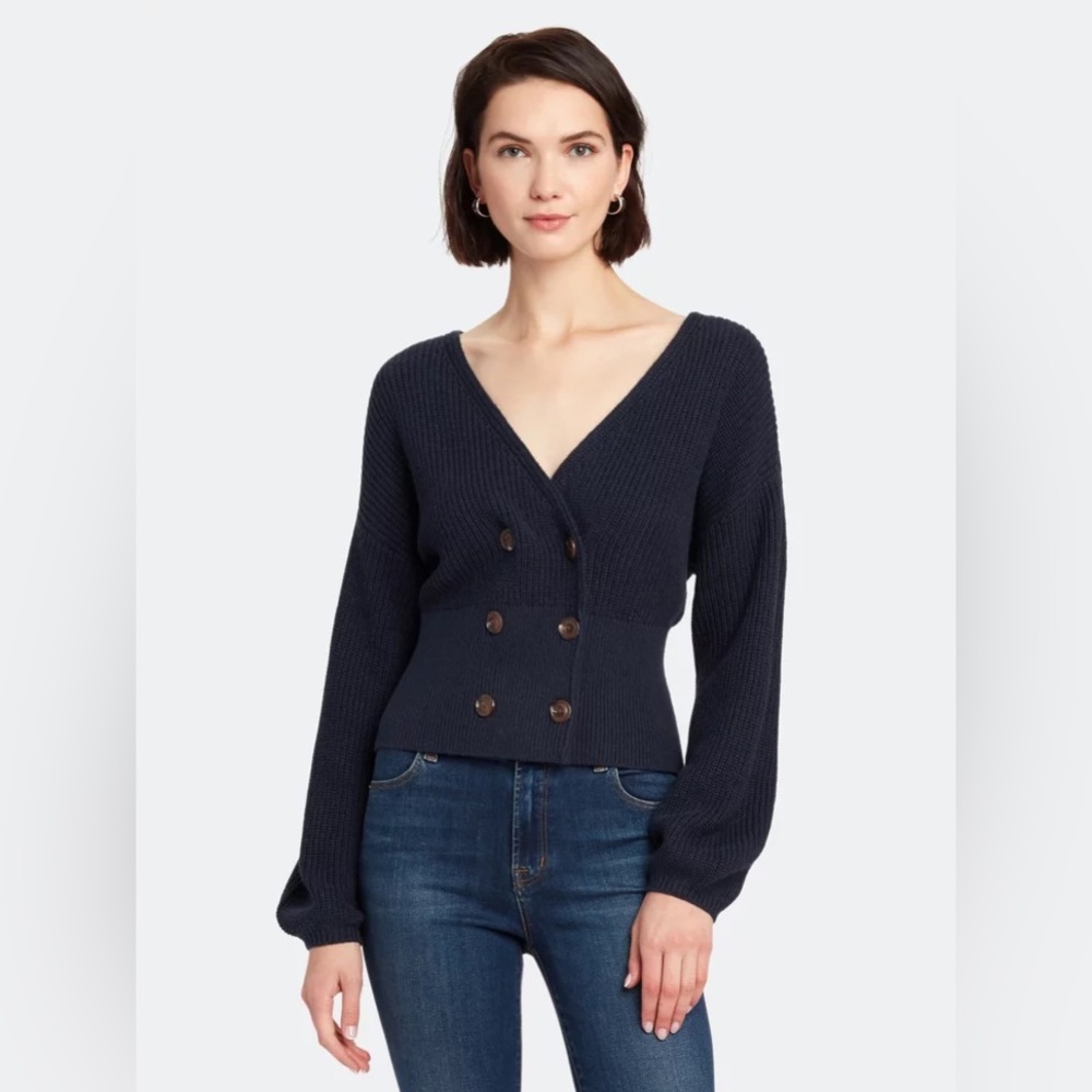 Billie The Label Revolve Sweater Cardigan Double Breasted Buttons Khaite Revolve